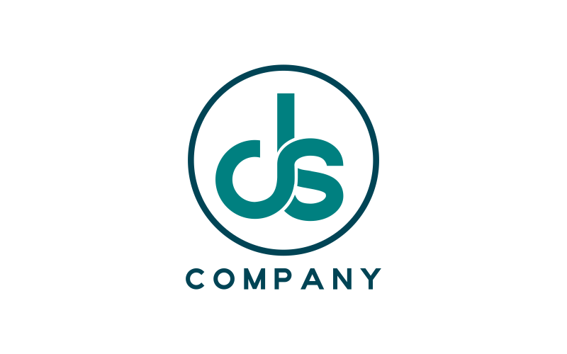 DS Letter Custom Design Logo Template