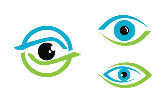 Eye clinic Healthy Care vector icon illustration design v.17