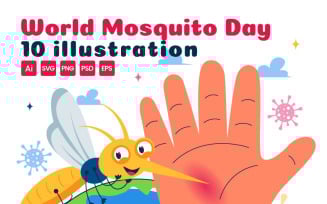 10 World Mosquito Day Illustration