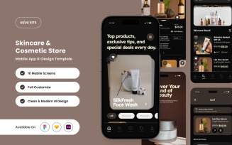 Velveta – Skincare E-commerce Mobile App UI Design