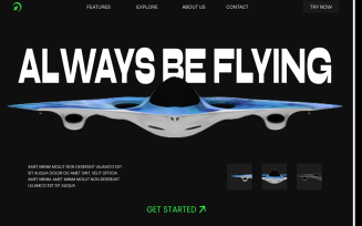 Aero - Business Website Hero