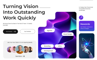 Agenta - Creative Design Website Hero