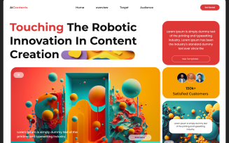 AI Content - Technology Website Hero