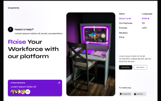 Creativity- Business Website Hero