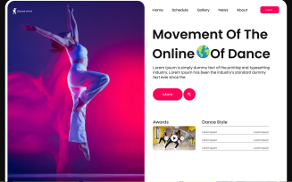 Dancing Business Website Hero