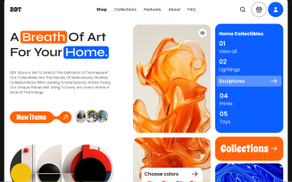 DDT - Art Collection Website Hero