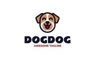 Dog Mascot Logo Design Template 78
