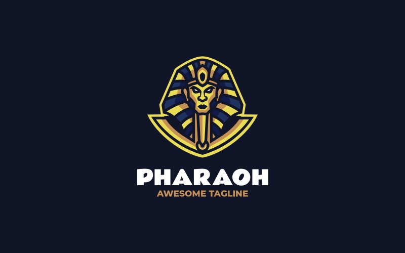 Pharaoh Mascot Logo Design Logo Template