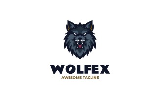 Wolf Mascot Logo Design Template