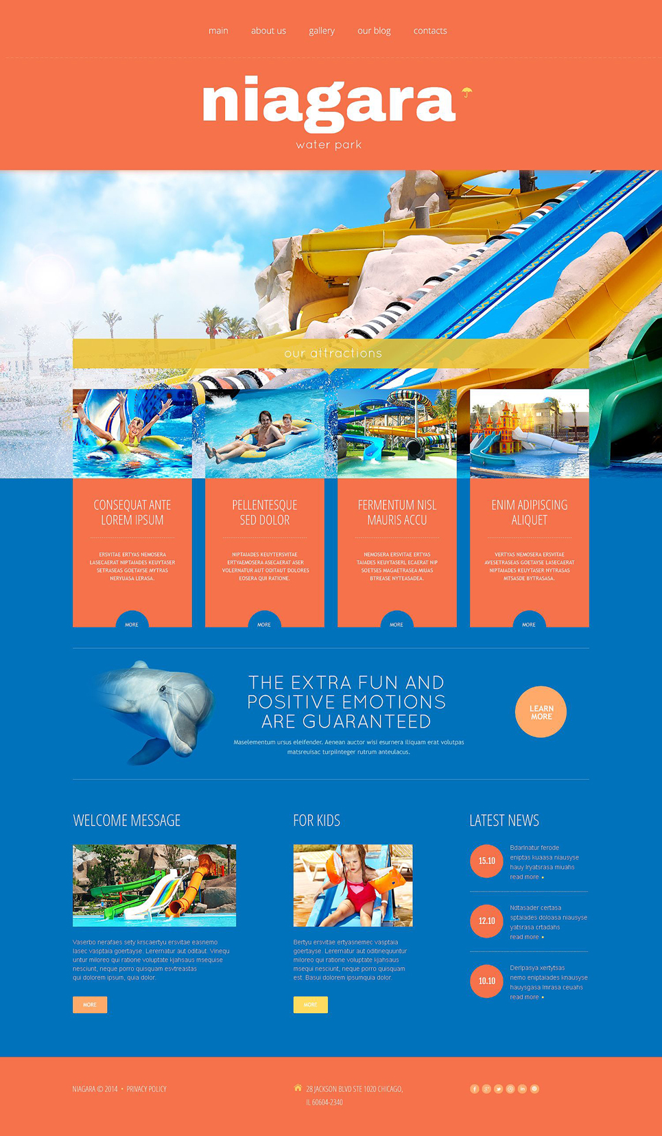 Amusement Park Responsive WordPress Theme New Screenshots BIG