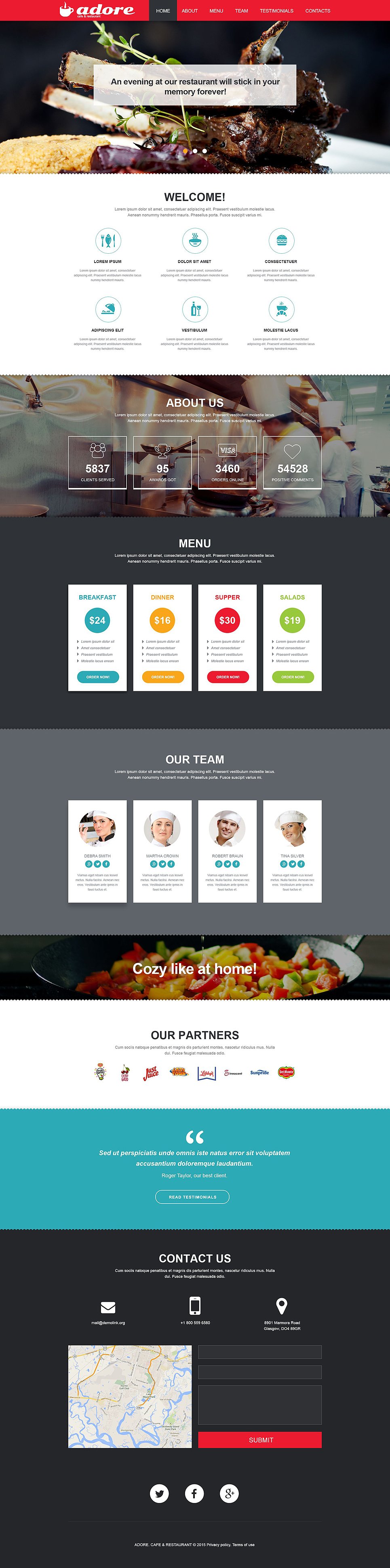 Cafe and Restaurant Muse Template New Screenshots BIG