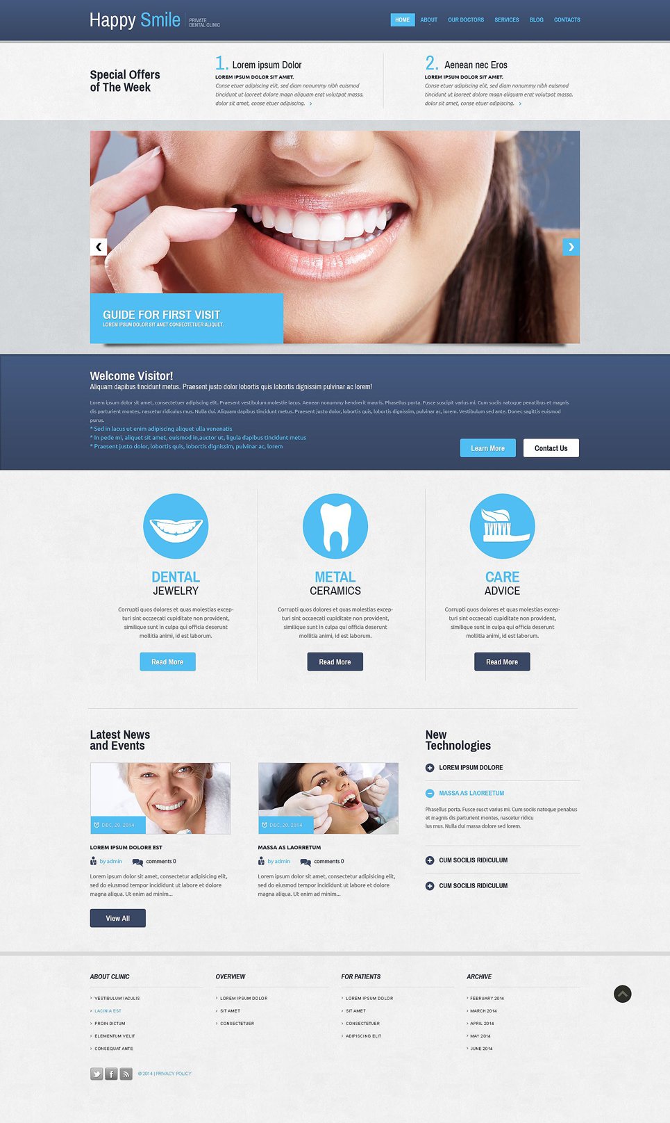 Dentistry Responsive Website Template New Screenshots BIG