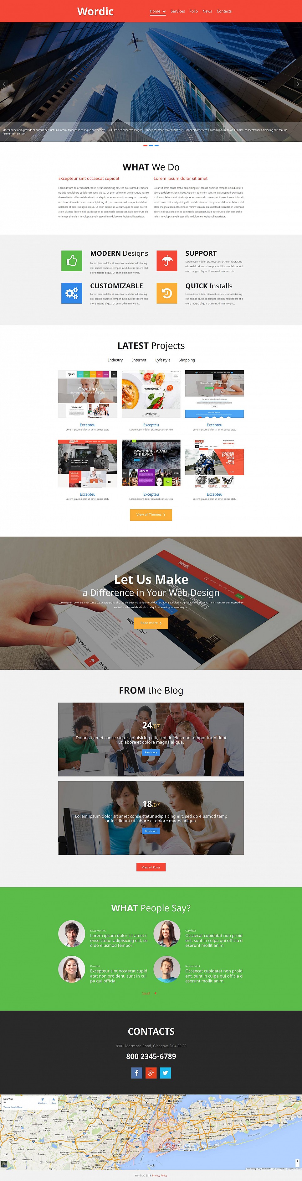 Design Studio Responsive Moto CMS 3 Template New Screenshots BIG