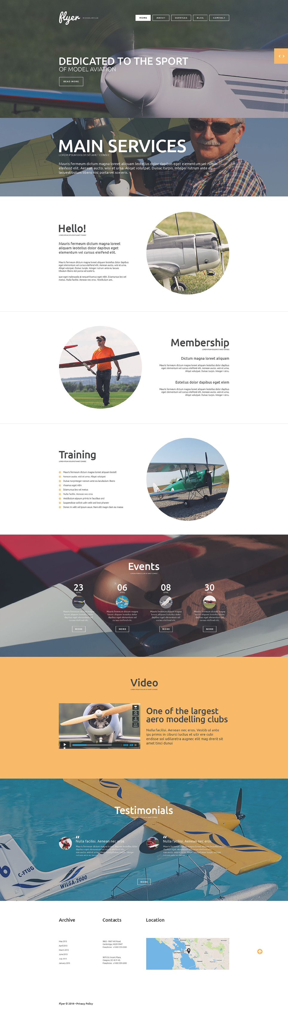 Entertainmnet Responsive Website Template New Screenshots BIG