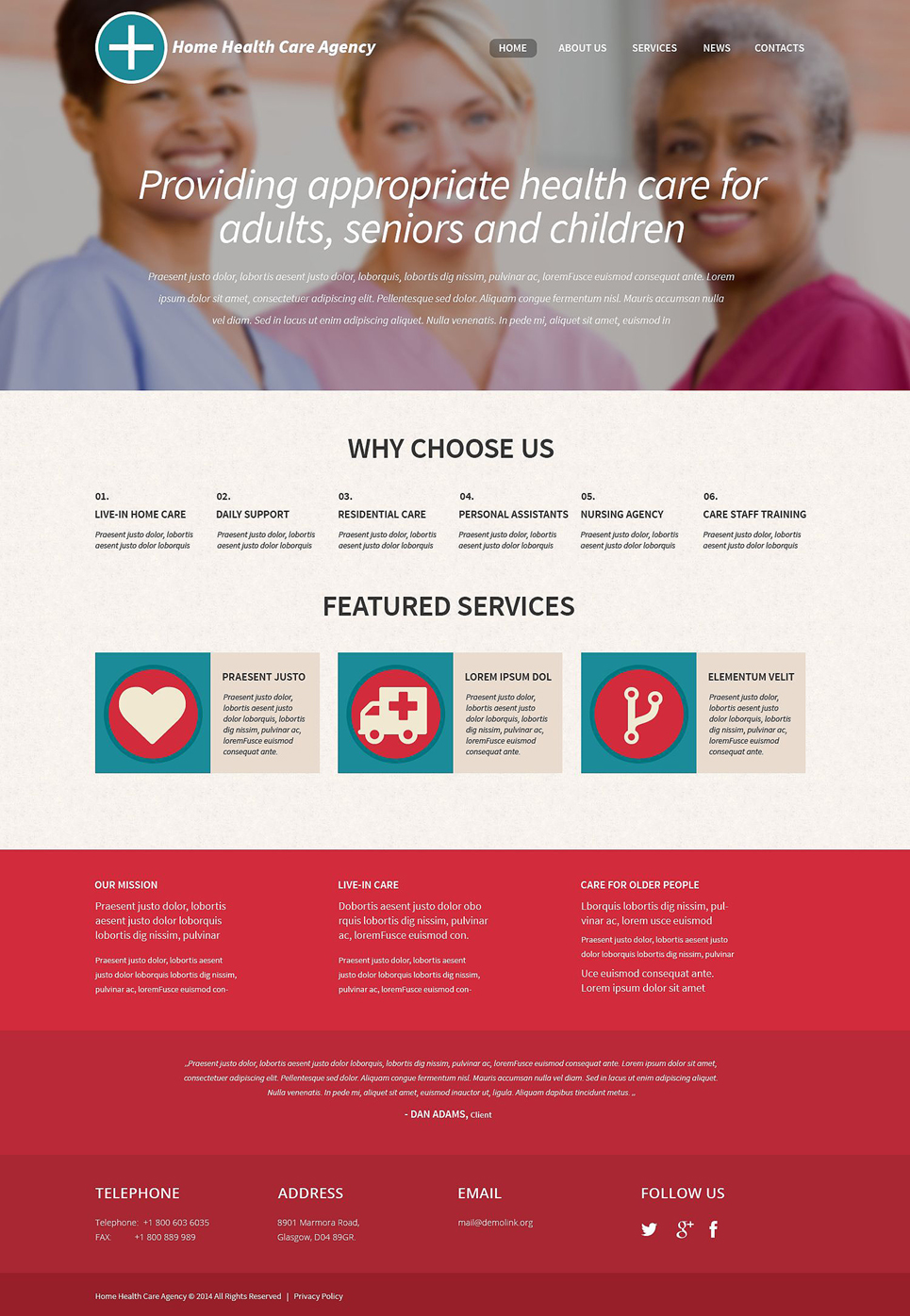 Healthcare Professionals WordPress Theme New Screenshots BIG