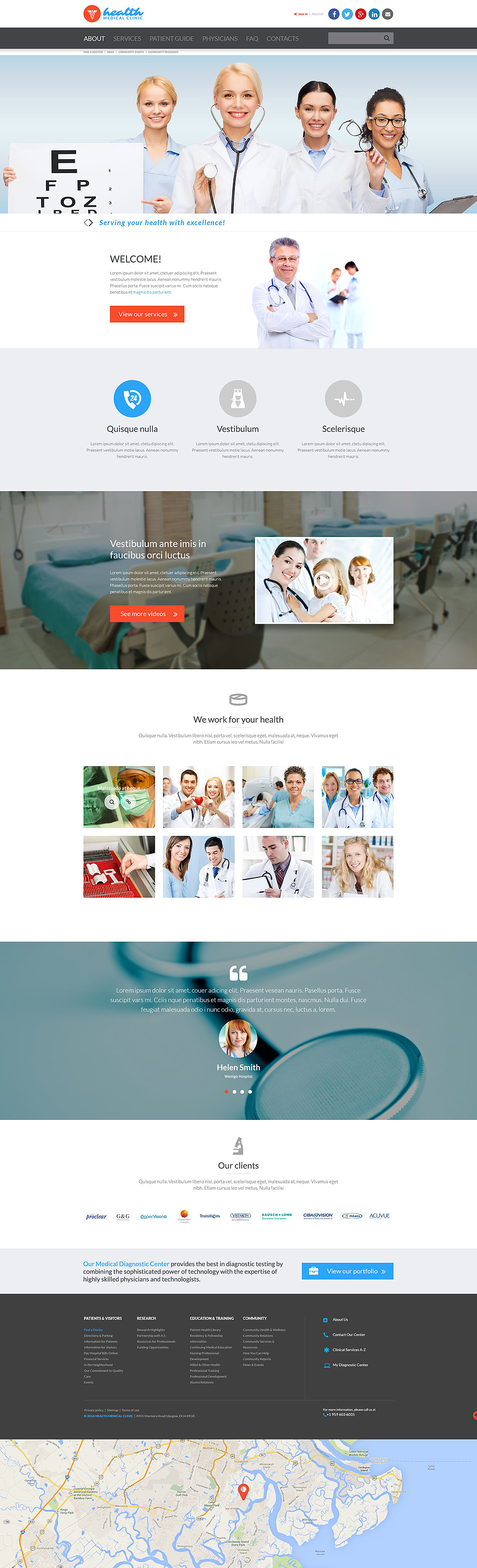 Medical Responsive Website Template New Screenshots BIG