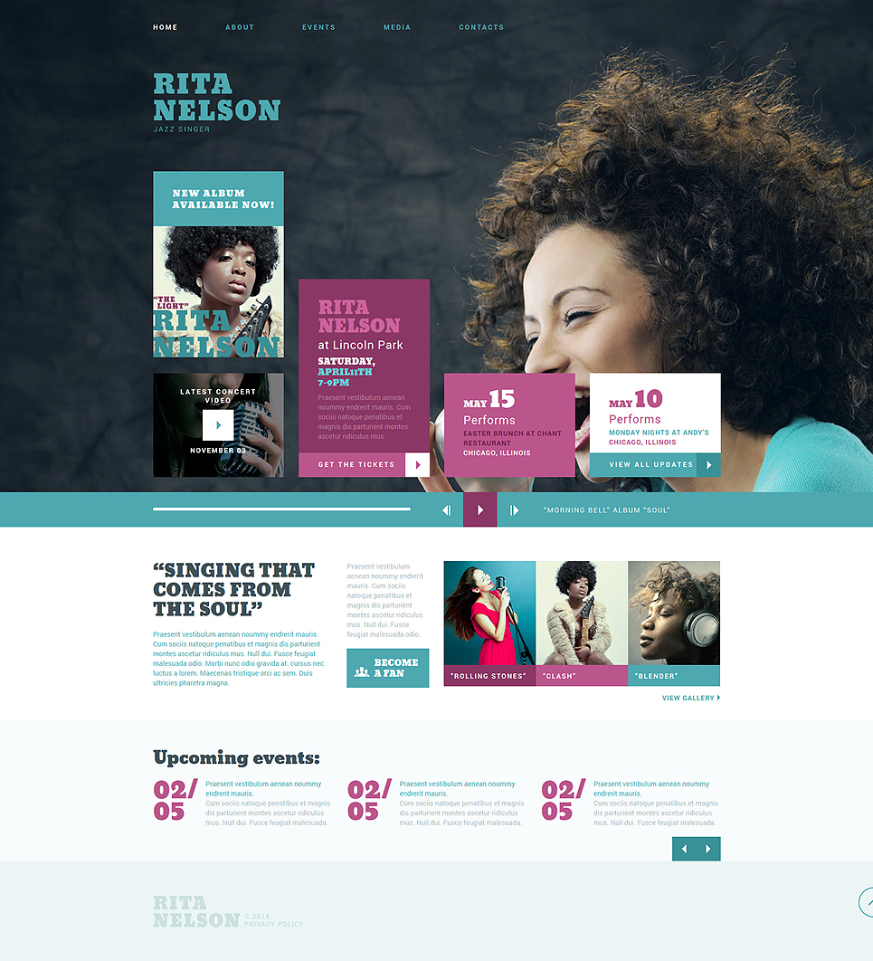 Personal Page Responsive Joomla Template New Screenshots BIG