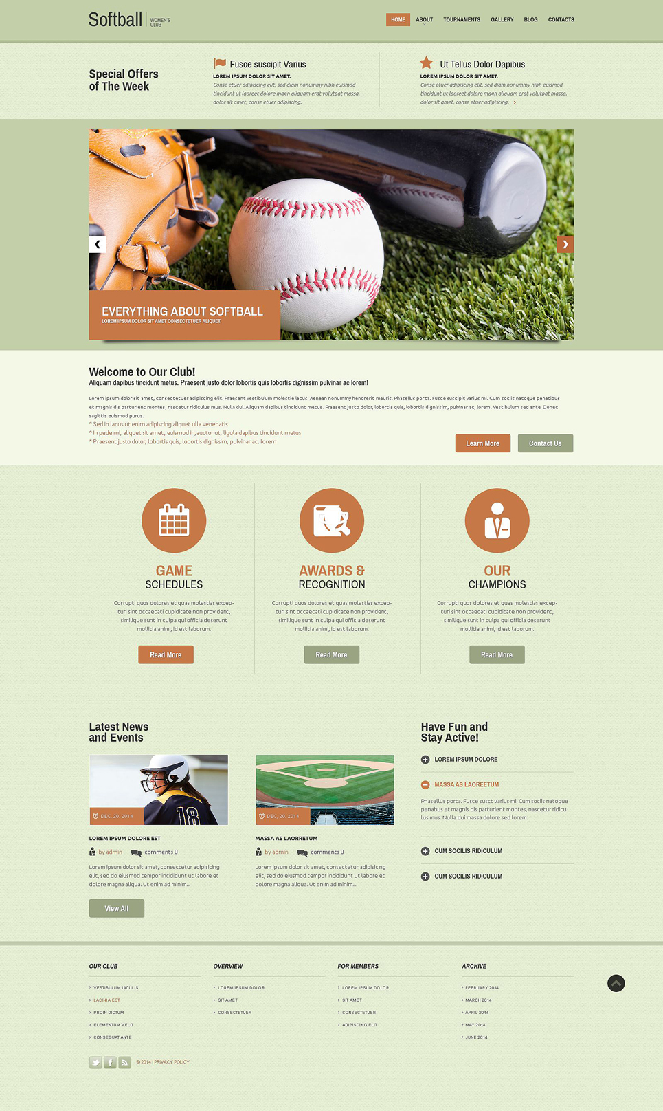 Sport Responsive Website Template New Screenshots BIG