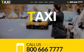 Taxi Responsive Website Template