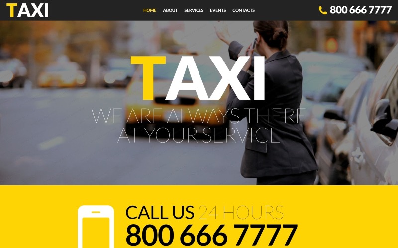 Taxi Responsive Website Template