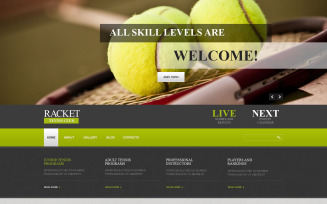 Tennis Responsive Joomla Template