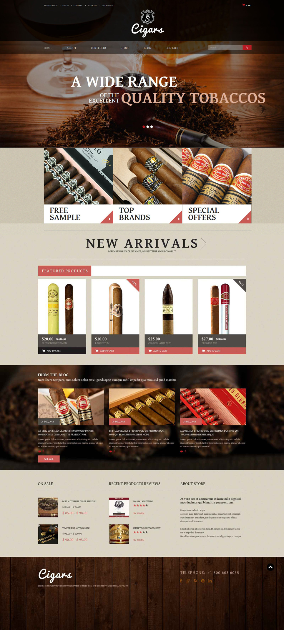 Tobacco Shop WooCommerce Theme New Screenshots BIG