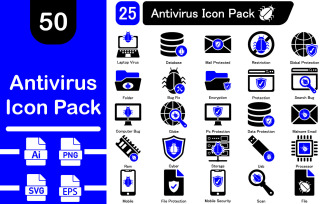 Antivirus Icon Pack | AI | EPS | SVG | PNG