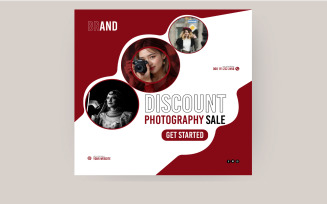 Discount Photography Sale Instagram Post Design