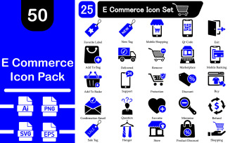 E Commerce and Shopping Icon Pack