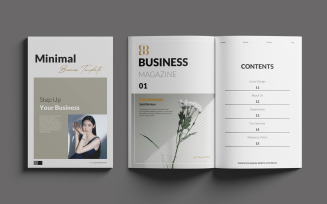 Google Slide Magazine Business Template