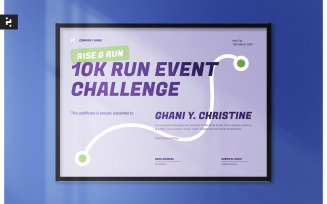 Run Event Certificate Template