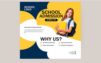 School Admission Promotion Instagram Post design
