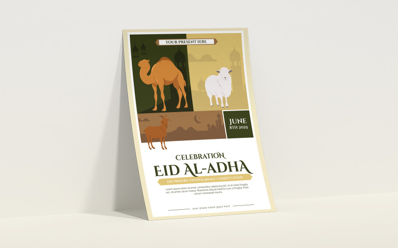 Contemporary Eid al-Adha Poster Corporate Identity