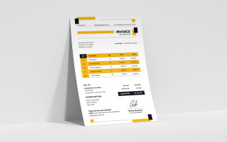 Corporate Invoice Template Design 01