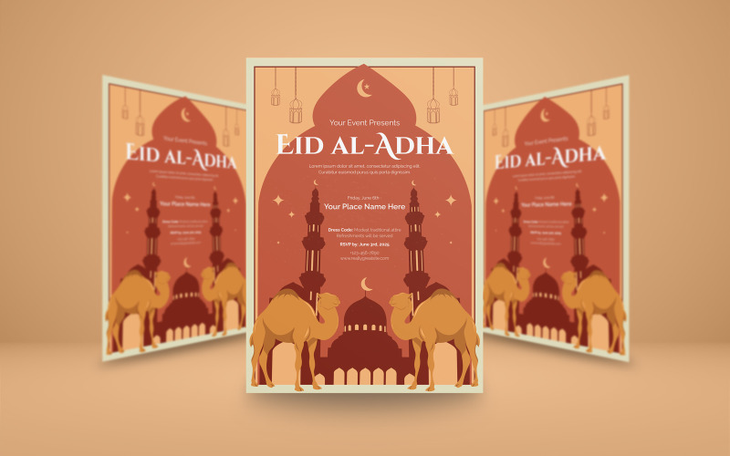Creative Eid al-Adha Invitation Corporate Identity