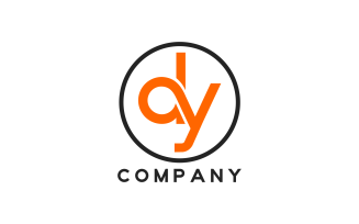 DY Letter Unique Design Logo Template