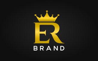 ER Letter Custom Design Logo Template