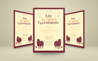 Minimalist Corporate Eid al-Adha Invitation