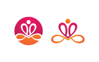 Lotus flower Logo Beauty Salon Cosmetic skincare vector icon design v.142