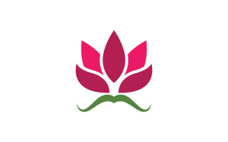 Lotus flower Logo Beauty Salon Cosmetic skincare vector icon design v.145