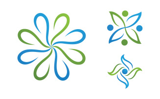 Lotus flower Logo Beauty Salon Cosmetic skincare vector icon design v.147