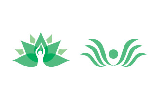Lotus flower Logo Beauty Salon Cosmetic skincare vector icon design v.152
