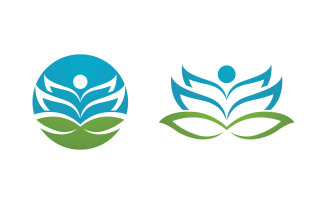 Lotus flower Logo Beauty Salon Cosmetic skincare vector icon design v.153