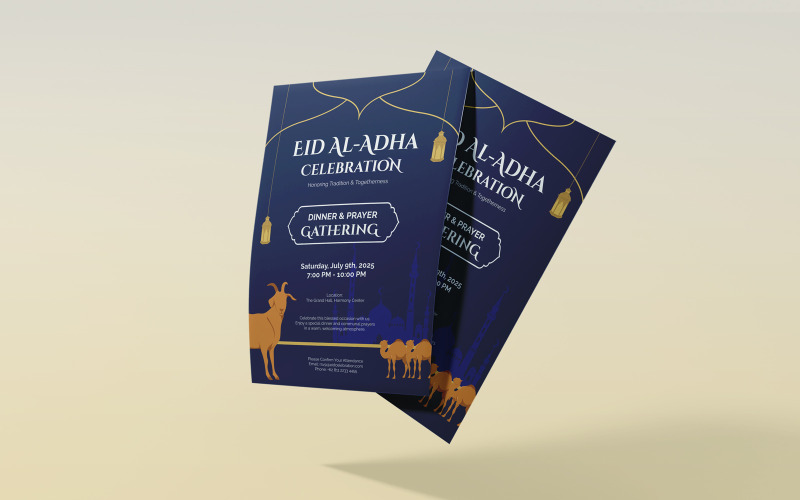 Eid Al-Adha Celebration Flyer Template 84 Corporate Identity