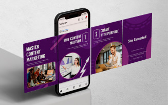 Instagram Carousel Template Design