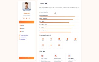 LuminaCV - Modern Portfolio vCard | Responsive Personal CV Template