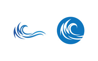 Water wave liquid vector Logo illustration design V1.179