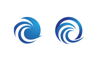 Water wave liquid vector Logo illustration design V1.184