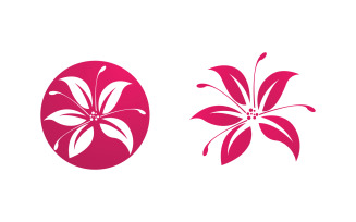 Beauty florist Nature vector icon design template v.1