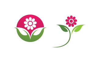 Beauty florist Nature vector icon design template v.2